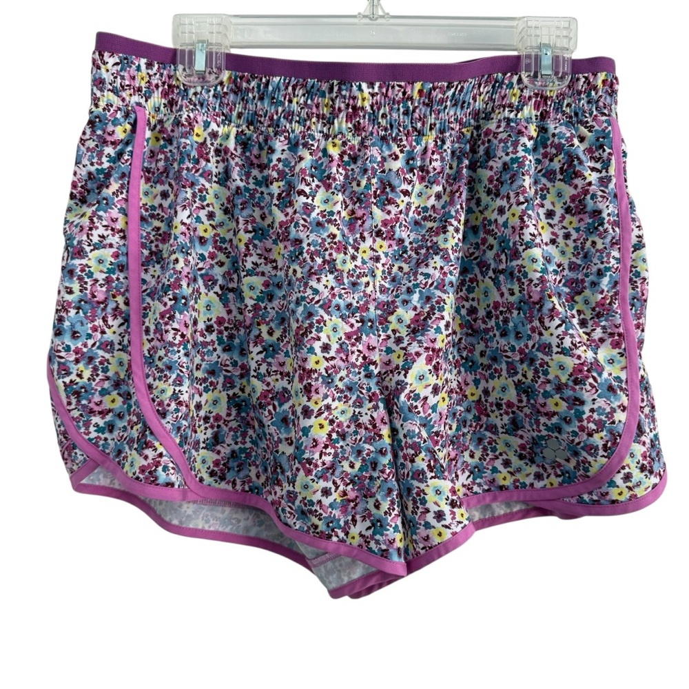 Tek Gear Purple and White Workout Shorts